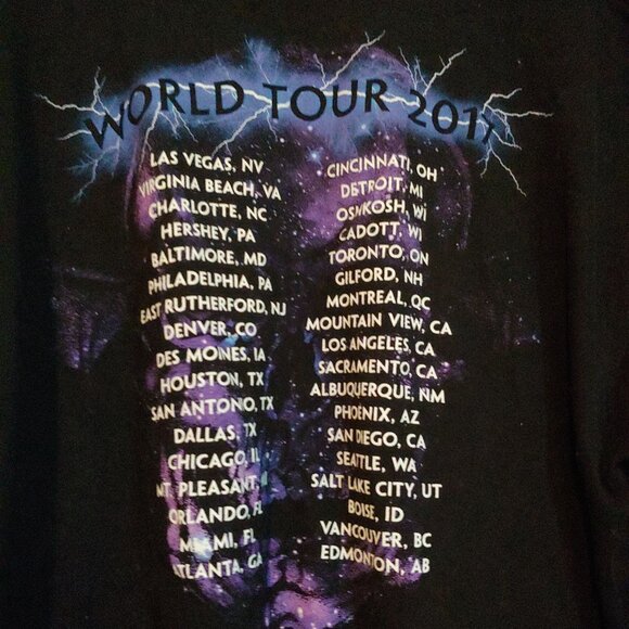 Avenge Sevenfold The Stage 2017 World Tour Double Sided Mens - Picture 2 of 4